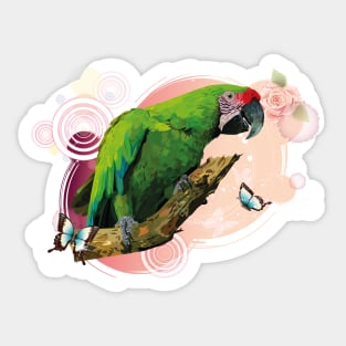 Ambiguous Macaw Sticker